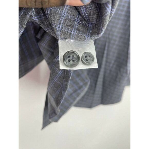 Southern Tide Classic Fit Medium Grey Plaid Button Long Sleeve Shirt - Picture 7 of 7